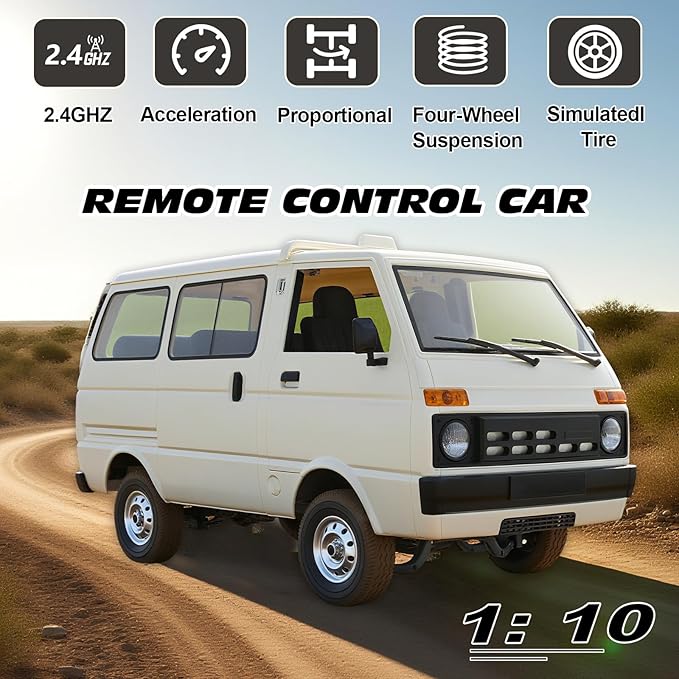 jaming Wpl D42 1:10 Off-Road Remote Control Car2.4ghz High-Speed Rc Climbing Car with Dual Batteries/Waterproof/Simulated Lights Suitable for Boys and Girls Aged 6-12 and Adult Outdoor Toy Car