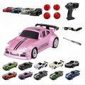 Yxathoyi1:64Mini Remote Drift Car2026New2.4GHz Four Wheel Drive High Speed RC Car with LED LightsFull Scale Desktop Micro Sports Drift RacingSuitable for Adults Adolescents Model Toys (Pink)