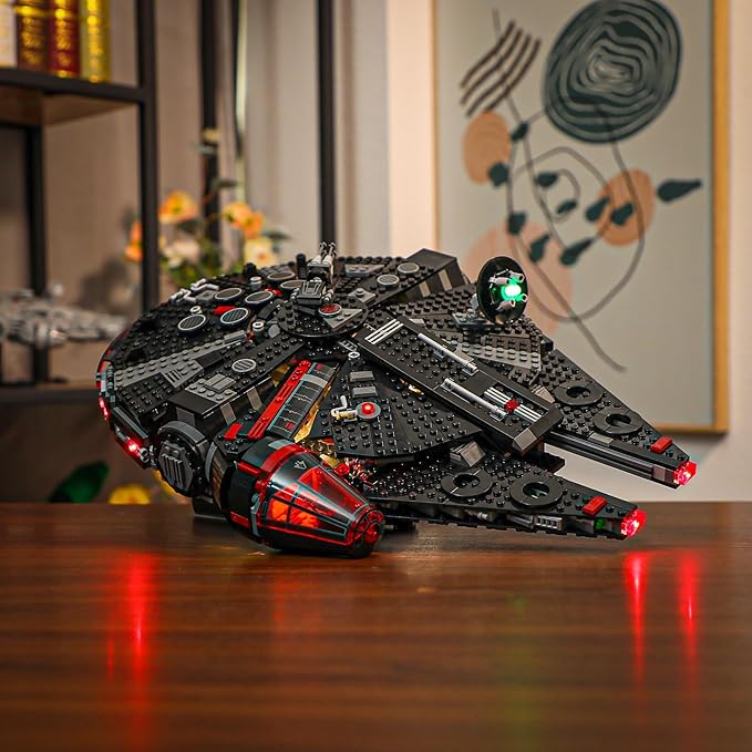 BRIKSMAX Light Kit for Lego The Dark Falcon -Led Lighting Compatible with Lego Star Wars 75389 Building Set- Not Included Lego Set