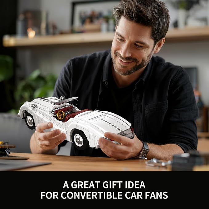 Mould King Sports Car Building Block Kits MOC Classic Car Model Kit Supercar Racing Model Building Sets Gift for Age 14+/Adult Collections Enthusiasts (1302+ Pieces)
