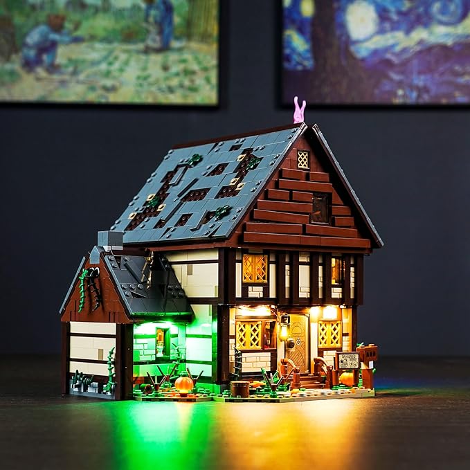 BrickBling LED Light Compatible with Lego Hocus Pocus: The Sanderson Sisters' Cottage Creative Lighting Kit Compatible with Lego 21341(Lights Only No Model)