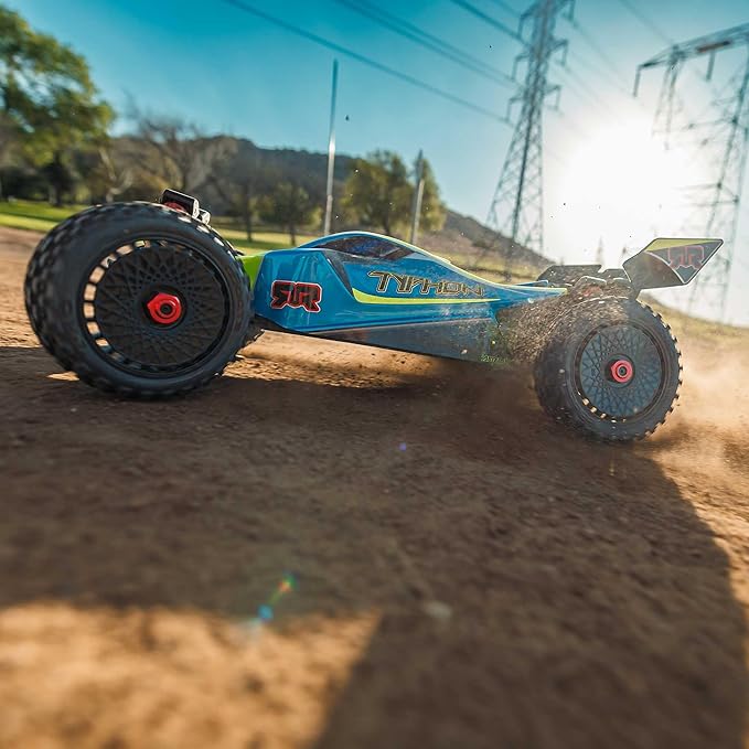 ARRMA RC Car 1/8 Typhon 4X4 RTR Brushed Buggy Blue (Battery and Charger Not Included) ARA4206V4T1