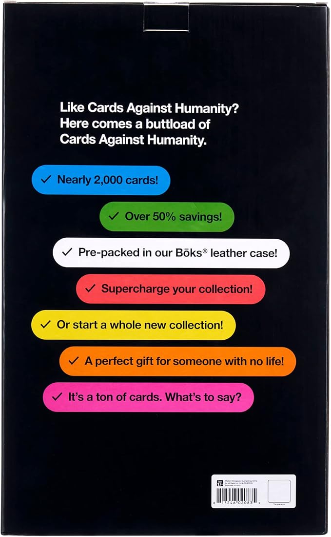 Cards Against Humanity: Ultimate Expansion • Nearly 2000 Cards Pre-Packed in Our Boks Storage Case