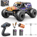 1/14 Brushless RC Cars for Adults Max 42mph Oil Shock Absorber Electric 4WD High-Speed Off-Road RC Car Remote Control Car for Adults RC Truck with Two 3S LiPo Batteries 1200 mAh