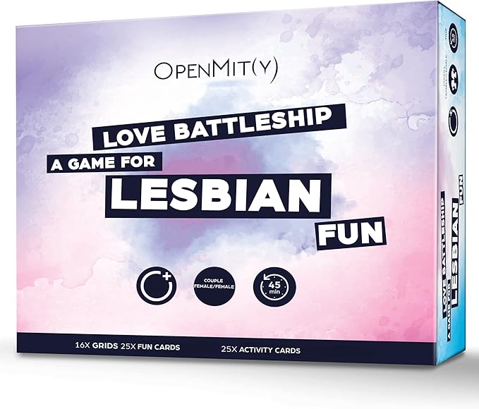 OpenMity Love Battleship – Fun &amp Playful Game for Lesbian Couples – Cute Game for Date Night Ideas