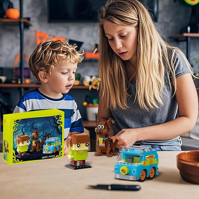 Halloween Horror Action Figure Building Toys Compatible with Lego for AdultsChristmas Decor Toy Car for Moive FanIdeas Gift for Kids 8-14 Years and UP 449 Pcs