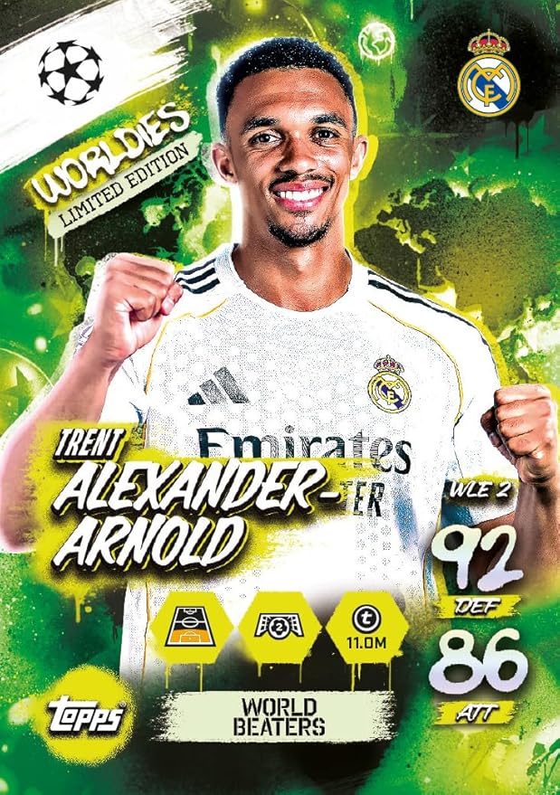 Topps UCC Match Attax 2025/26 - Random Mini Tin - Contains 28 Match Attax Cards Plus a Random Star Boy LE and 3 Exclusive 'Worldies' LE Cards