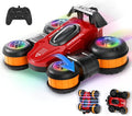 High Speed Remote Control Drift Car for Kids 360 Degree Rotating Deformation Stunt RC Cars for Boys and Girls Ages 3-16 4WD Drift RC Stunt Car with Light for Christmas Birthday Party Gifts (Red)