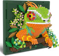 Chameleon Animal 3D Wall Art Micro Mini Building Blocks Set Unique Home Wall Decor or Table Display No Compatible with Lego Ideal Gift Toy for Adults &amp Boys Girls 14+ (1376 PCS)