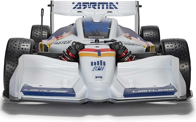 ARRMA RC Race Car 1/7 Limitless 120 8S BLX Speed Machine RTR w AVC White/Blue ARA7816T2