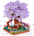HIGH GODO Cherry Blossom Bonsai Tree Micro Building Set Japanese Sakura Tree House Model Sets Flowers House Mini Bricks Building Kit Creative Toys for Teens Adults 14+ (2200PCS)