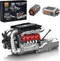 V8 Engine Building kit for Kids 8-14 Runnable Model Engine Building Sets 1169 Pcs DIY Educational STEM Engine Building Toys for Kids Science Learning Best Birthday Gifts Ideas for Boys Girls Adults