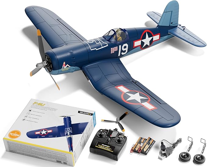 volantexrc Brushless RC Plane 4 Channel Remote Control Airplanes with 6-Axis Gyro3 Modes &amp Aerobatics 2.4GHz Radio Controlled Aircraft for Beginners &amp Adults