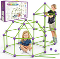 Fort Building Kit for KidsSTEM Construction Toys Educational Gift for 3 4 5 6 7 8 9 10 11 12 Years Old Boys and GirlsUltimate Creative Set for Indoor &amp Outdoors Activity140 PcsPurple