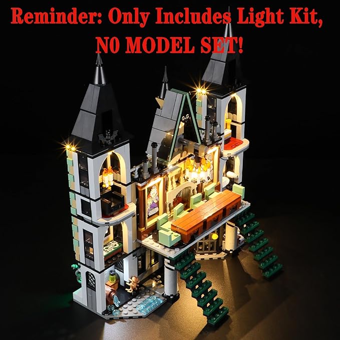LED Light Set Compatible with Lego 76453 Malfoy Manor Building Blocks Model - Model Set NOT Included