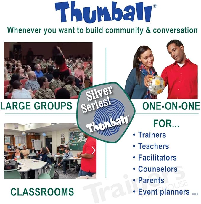 Trainers Warehouse 6 Thumball Collection 32 Prompts for Conversation Team Building Relationship and Training