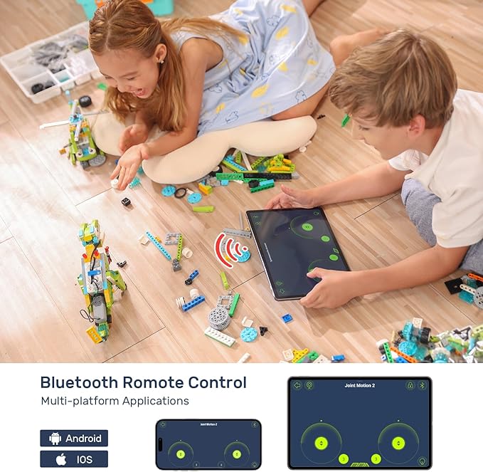 makerzoid Coding Robot Kit for Kids Ages 6+ 200+ in 1 APP Control Dinosaur Robot Toy Educational Scratch Program Robotic Kit with 47 Video Courses Toy for Boys Girls(600 Blocks)