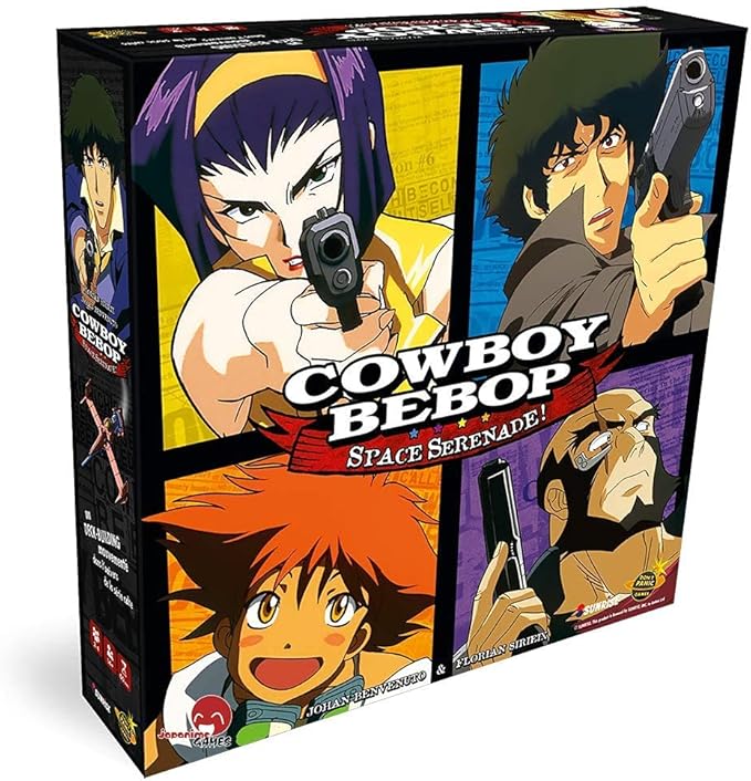 Japanime Games Cowboy Bebop: Space Serenade | from The Creator of Harmonies | Cooperate to Take Down Vicious | 1-4 Players | Ages 14+ | 30-90 Min Play Time