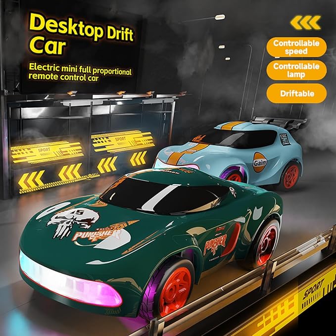 Mini RC Car 1:64 Scale Supercar Toy Car &amp Remote Control Integrated Design 26km/h High Speed Fun MINI RC Vehicle. (Black)