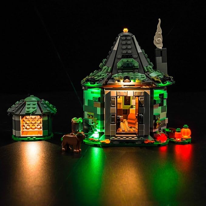 Upgraded Led Light Kit for Lego Hagrid's Hut: an Unexpected Visit Building Set Compatible with Lego 76428 (Model Not Included)