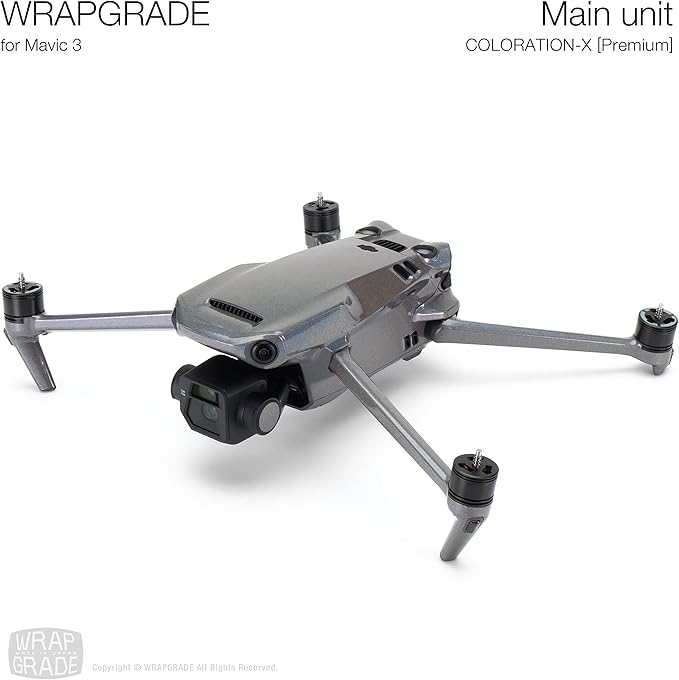 WRAPGRADE Full Skin Stickers for DJI Mavic 3 / Mavic 3 Classic (Coloration-X)