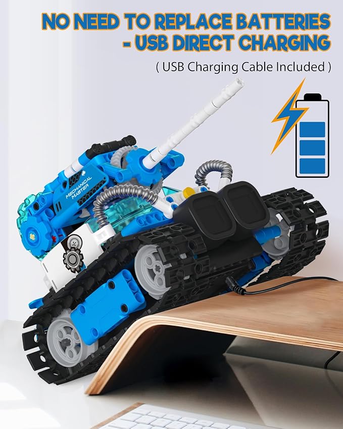 5 in 1 STEM Robot Building Toys for Boys Age 8-13 494PCS Remote &amp App-Controlled Set Educational Coding Toy Kids DIY Sound &amp Light Interactive Science Sets Gift for Boys Girls 10-12