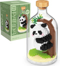 Creative Panda Toy Building SetAdult Mini Animal Friend SetParty Favors Gift for FriendsAnimal Lovers Office Home Decor Building BlockNew Year Easter Birthday Gift for Family(Climbing)