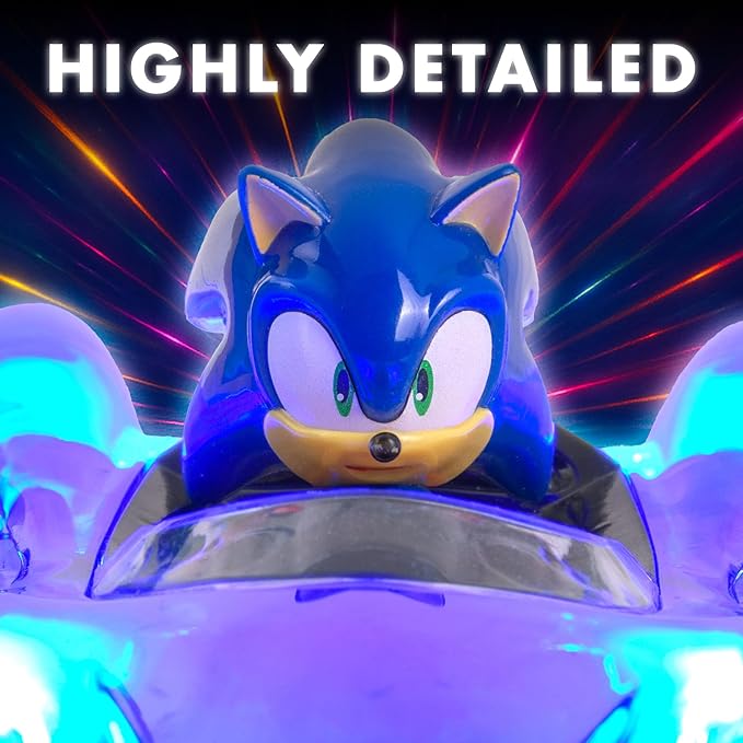 NKOK Team Sonic Racing R/C Ready to Run Sonic Glow Racer with Turbo Boost and Lights