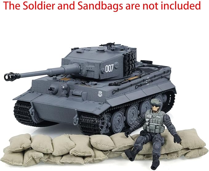 TOUCAN RC HOBBY 1/24 RC Battle Tank Taigen Tiger I Remote Control Infrared Combat Military Tanks