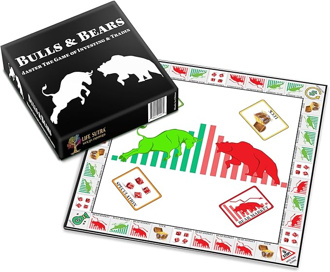 Life Sutra Bulls &amp Bears Board Game for Ages 14+  Learn Investing &amp Trading Through Play Stock Market Crypto &amp Finance Strategy Game for Teens &amp Families STEM - Approved