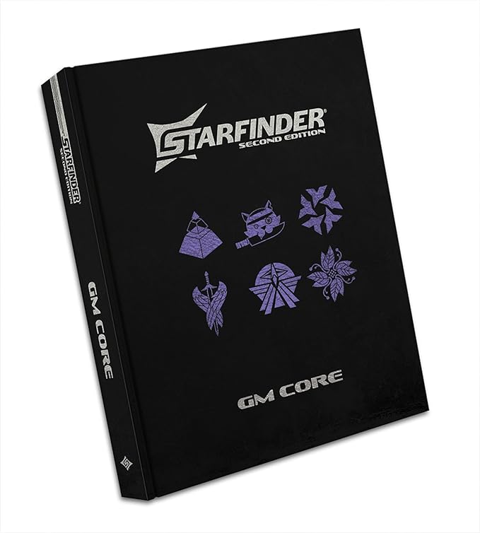 Starfinder GM Core Special Edition - Limited Deluxe Game Master Guide Faux Leather Hardcover with Metallic Deboss Cover Elements and Bound-in Ribbon Bookmark