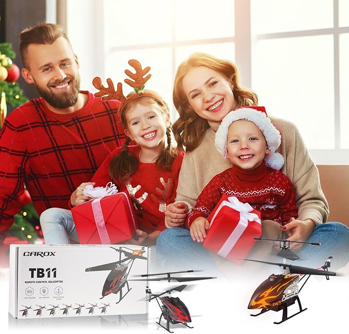 Remote Control Helicopter for Kids with 30-Minute Flight Time LED Light Effects Altitude Hold One-Key Takeoff/Landing for Boys and Girls Ages 6+ Perfect Christmas and Birthday Gifts