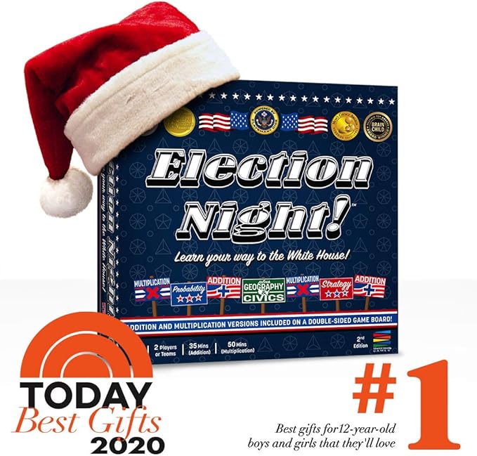 Election Night! A Super Fun Way to Learn Essential Math Geography and Civics While Strategizing Your Way to The White House. Updated Electoral College Game Board for 2024!