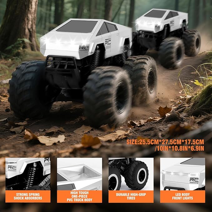 1:16 Waterproof Monster Truck Toys RC Cars Amphibious Remote Control Car Trucks 4WD All Terrain Off-Road Pickup Toy