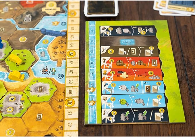 Capstone Games Boonlake Euro Strategy Board Game for 1-4 Players – Hand Management Engine Building Resource Planning Territory Development Strategic Solo &amp Competitive Fun – 90 Min | Ages 14+