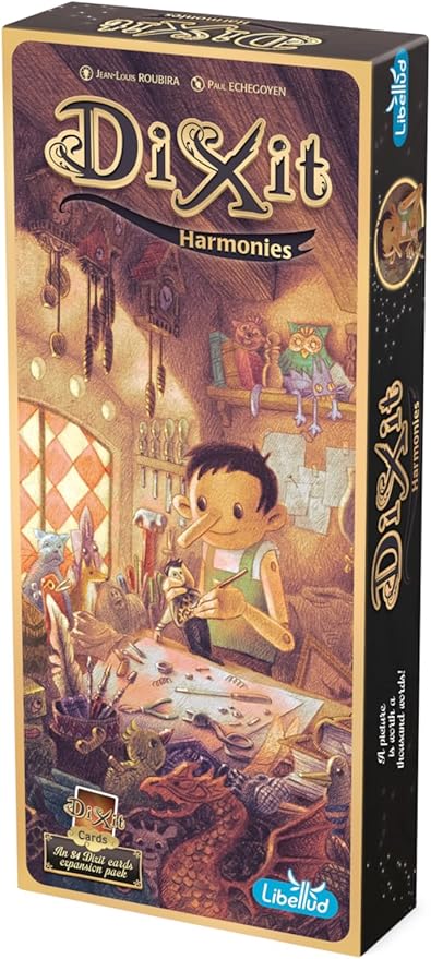 Dixit Harmonies Board Game EXPANSION - Ignite Your Imagination with 84 Captivating Art Cards! Creative Storytelling Game for Kids &amp Adults Ages 8+ 3-6 Players 30 Min Playtime Made by Libellud