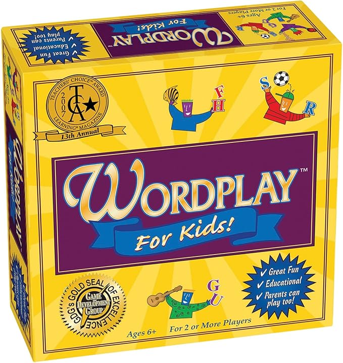 Wordplay for Kids — A Fast-Paced Award-Winning Game Filled with Fun Word Challenges — Great for The Whole Family Ages 6 &amp Up