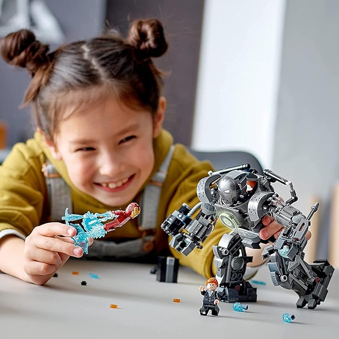 LEGO Marvel Iron Man Monger Mayhem Set 76190 Avengers Mech Building Toy Action Figure with Iron Man Obadiah Stane and Pepper Potts Minifigures Gift for 9 Plus Year Old Boys and Girls