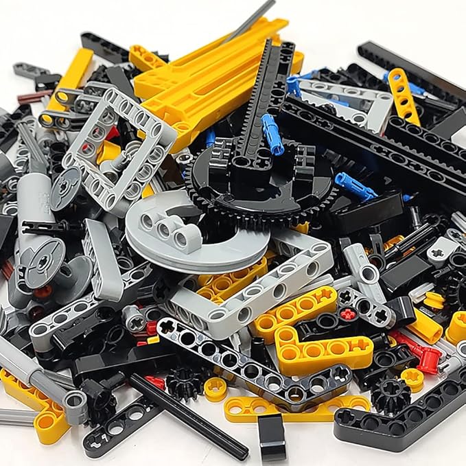 ZHX Technical Parts Beams Axles Connectors Bricks Sets - 457 Pieces Chassis Frame Liftarm Push Rods for Technic Car MOC Building Block Toys