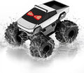Remote Control Car with LED Eyes Amphibious Monster Truck Boys Toys RC Cars 2.4 GHz Waterproof RC Trucks Rechargeable 4WD All Terrain Off-Road Pickup Boy Christmas Birthday Gifts Kids Toys Ages 6+