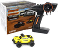 Turbo Racing 1:76 Scale RC Sport Car Table Racing 2.4GHZ Remote Control Mini Model Crawler Car with Full Proportional RTR for Adults Toys (Monster Truck Yellow C81)