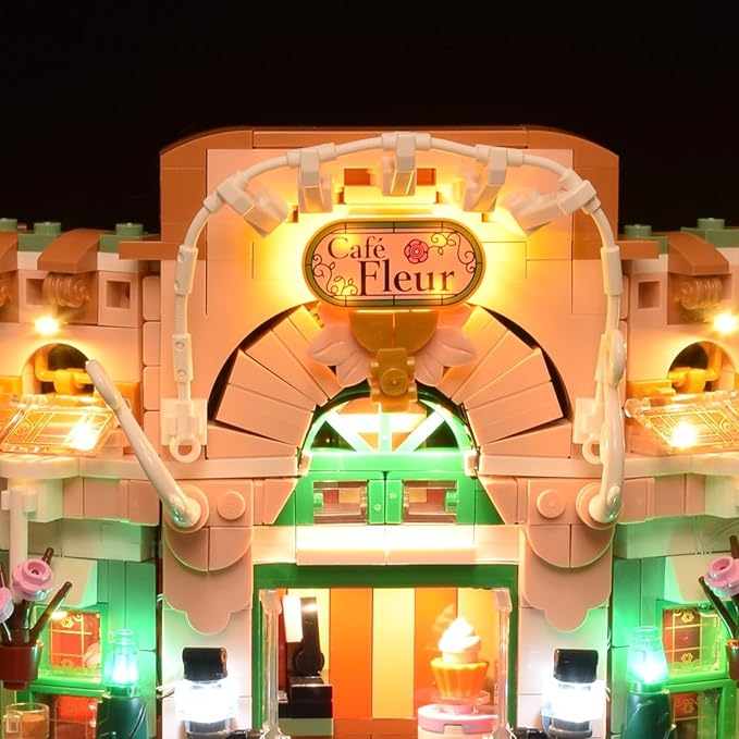 LightGo LED Kit for Lego 10362 French Parisian Café Modular Building | Lighting Only-Bricks Set Not Included (Classic Version)