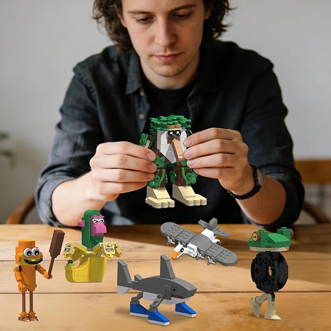 Italian Brain Rot Unique Cartoon Characters Building Blocks 6 in 1 Educational &amp Entertaining Gift Idea for Kids Teens &amp Adults
