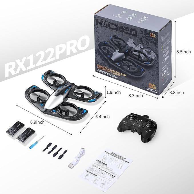 RC Drone for Kids Beginners Foam Remote Control Drone with Cool Lights 360° Flip Altitude Hold 3 Speed Modes Collision Protection and Ease of Use RC Airplane Quadcopter Toy Gift for Boys and G