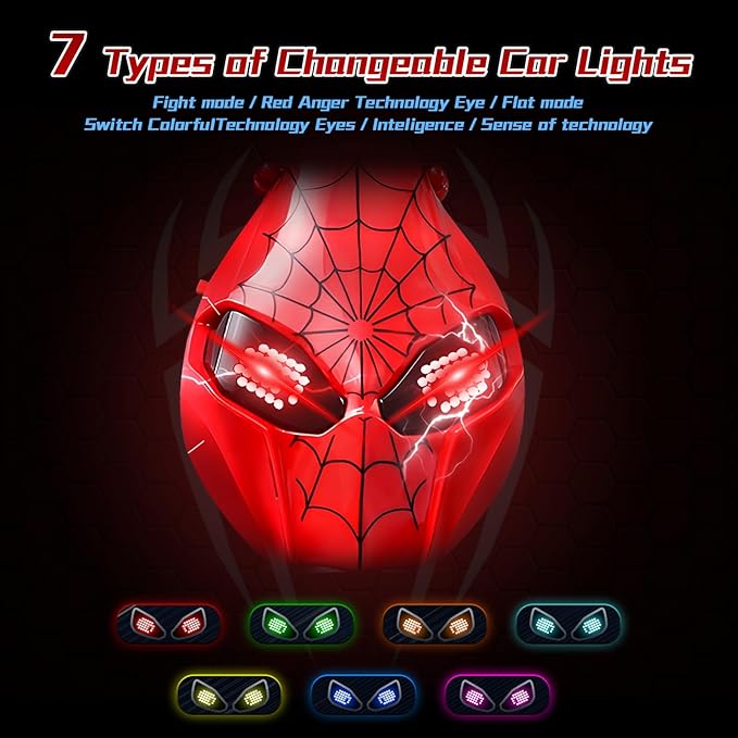 S-pider Rc Gesture Sensing Stunt Car Toys for Boys 3-14 Years Old Drift Hand Control Remote Control Cars with Light &amp Music 360°Rotation Double Side Cars Birthday Gifts for Kid Age 4 5 6 7 8 9 1