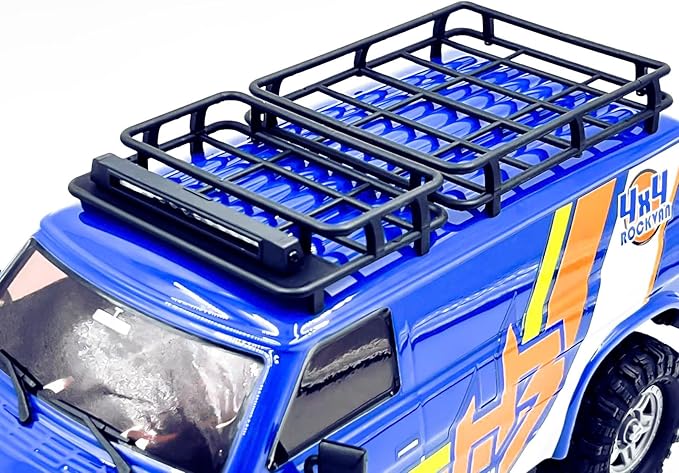HOBBYPLUS CR18P EVO 2 RockVan RC Crawler - 1/18 Scale Mini RC Crawler with Two-Speed Transmission All-Metal Gears Evolved EVO Platform Ready-to-Run Distinctive Styling