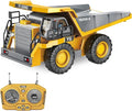 Remote Control Dump Truck - RC Dump Truck Toys with Lights and Sounds 1/24-7 Channel Construction Vehicle Toys for Kids Boys Age 6-8