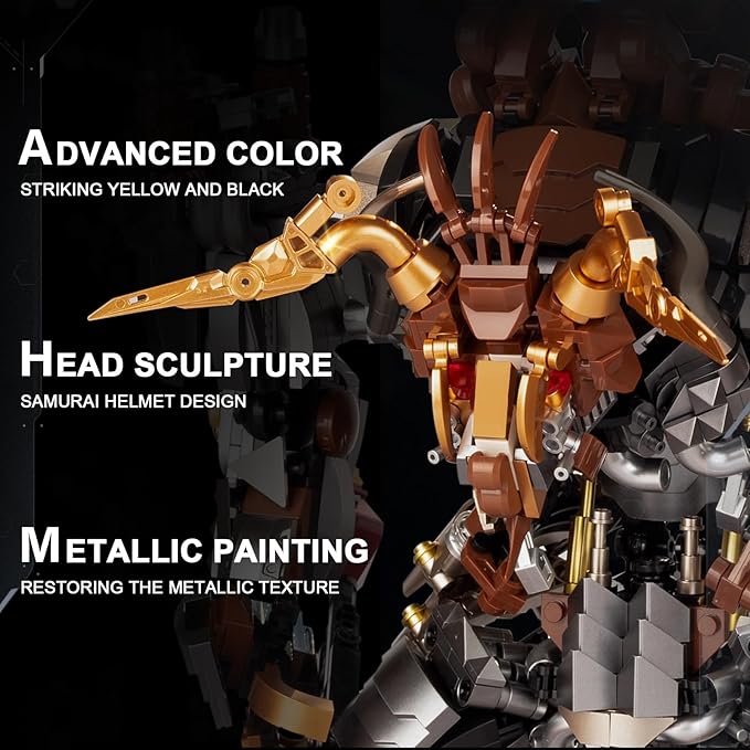 Robot Building Sets for Adults MenChina Mech Mythical Hero Bull Demon KingMecha Model Building Toy KitCollectible Display Gifts for Man Teens Ages 14+(1666PCS)