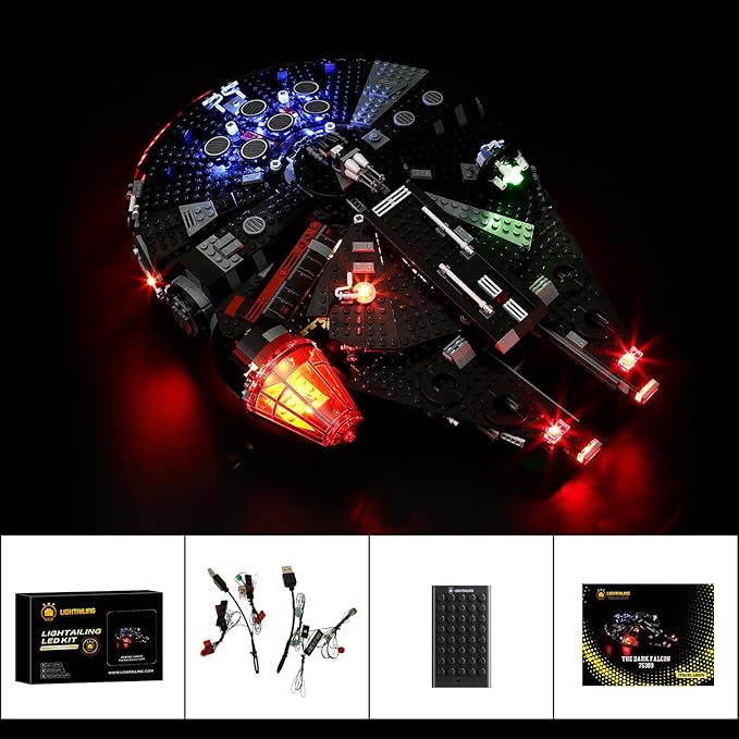 LIGHTAILING Light for Lego-75389 The Dark-Falcon - Compatible with Lego Building Set - NOT Included The Model Set