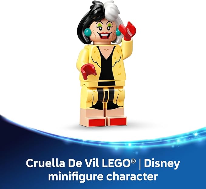 LEGO Disney Cruella De Vil’s Car Building Toy - 101 Dalmations Pretend Play Vehicle Building Set for Girls &amp Boys Ages 9+ - Gift Idea for Birthdays - 43277
